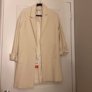 Zara Oversized Coat Blazer (cream)